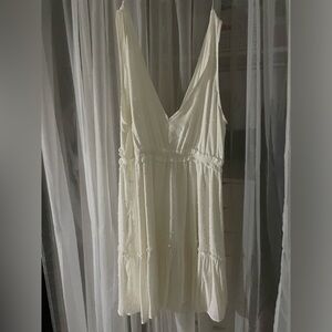 White flowy mini/short dress